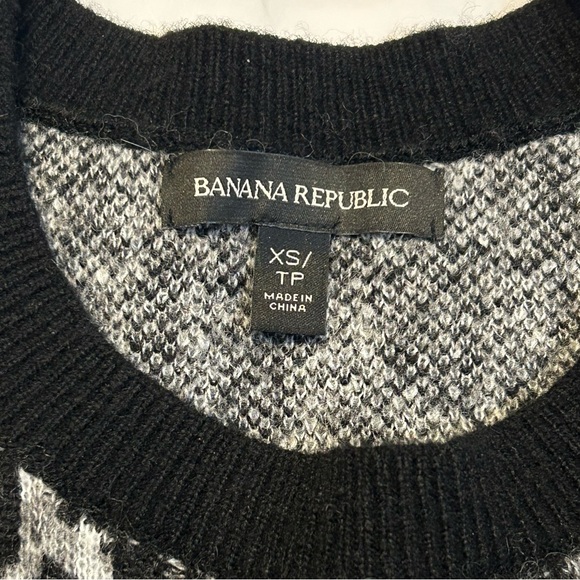 Banana Republic Leopard Print Alpaca Wool Blend Sweater- US XS - Picture 9 of 13